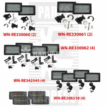 Комплект 16 лед фар ( RE330060, RE330061, RE330062, RE342545, RE306510 )