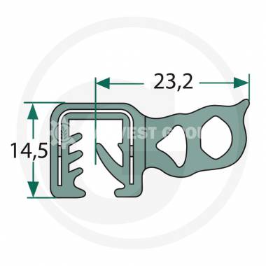 Ущільнення скла RE570092, RE249465, R164135, R206158, RE51363