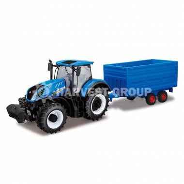 Игрушка New Holland T7.315 с сеноприцепом.