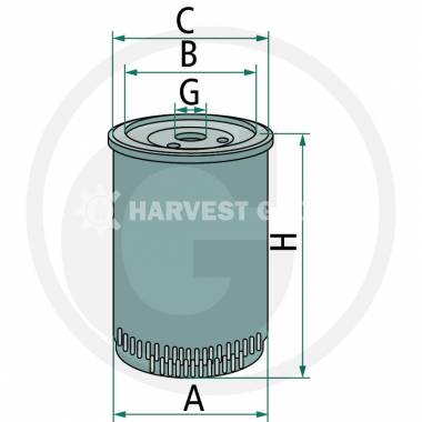 Фильтр топливной V836859302-->V836862563-->RE509208-->87802923-->87840591 Granit-Parts