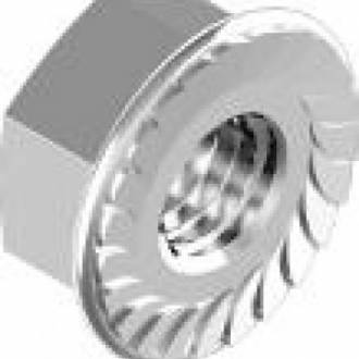 Гайка М8 фланц 8 цб зубч DIN6923