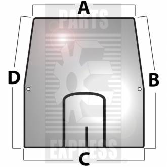 Стекло кабины лобовое