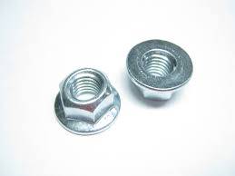 Гайка М10 стопорна з фланцем