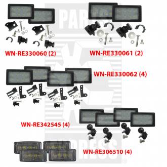 Комплект 16 лед фар ( RE330060, RE330061, RE330062, RE342545, RE306510 )