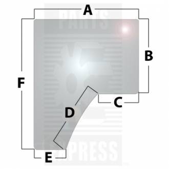 Стекло дверное левое